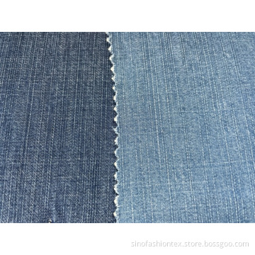tencel slub indego dinem fabric washed fabric